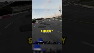 Biker Rides into Racetrack !😱