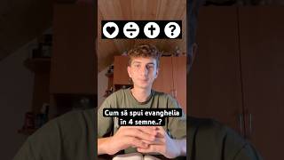 Cum să spui evanghelia în patru semne…? #cristi #motivation #biblia  #isus #f2p #pacat #evanghelia ￼