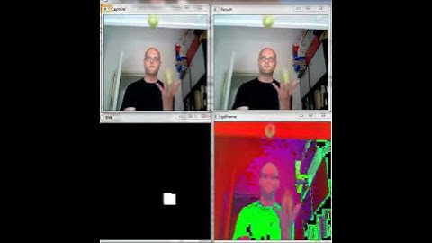 realtime color tracking / detection with opencv