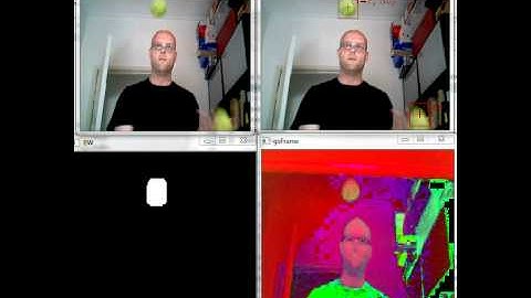 realtime color tracking / detection with opencv