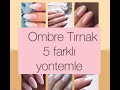 Ombre TIrnak nasıl yapılır🤔 #ombrenail #ombretırnak #AirbrushnailDesign #gelombrenail #gelnail #aşk