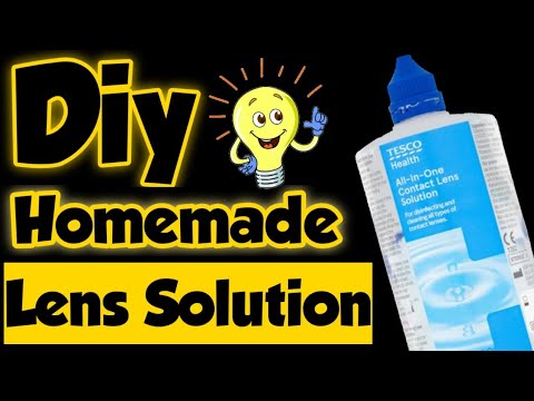 Diy Homemade Lens Solution - How to make contact lens Solution/Homemade Diy Lens Solution for Slime