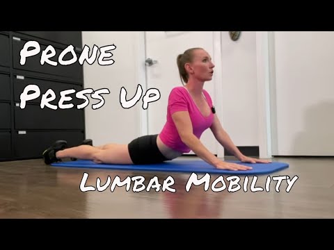 Prone Press Up Exercise