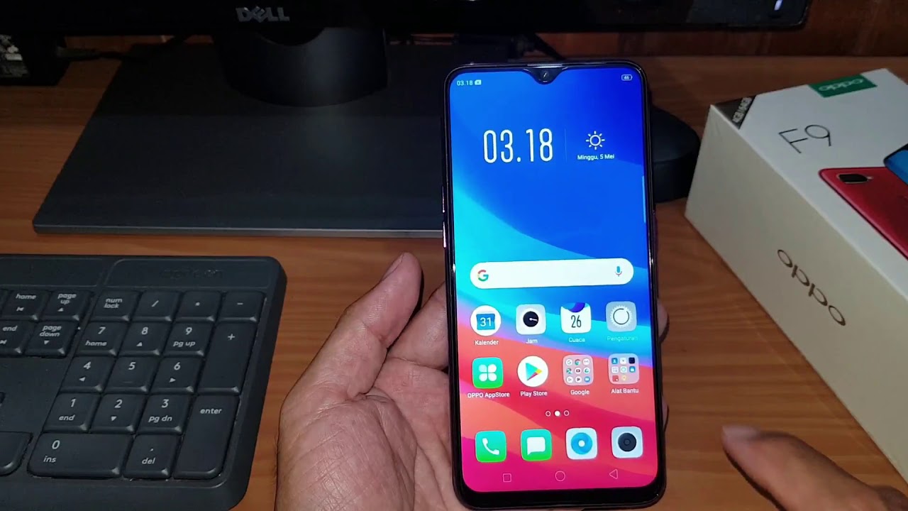 UNBOXING Oppo F9 Warna UNGU - YouTube