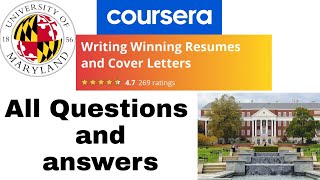 Coursera - Writing Winning Resumes and Cover Letters Coursera Quiz Answers 2022