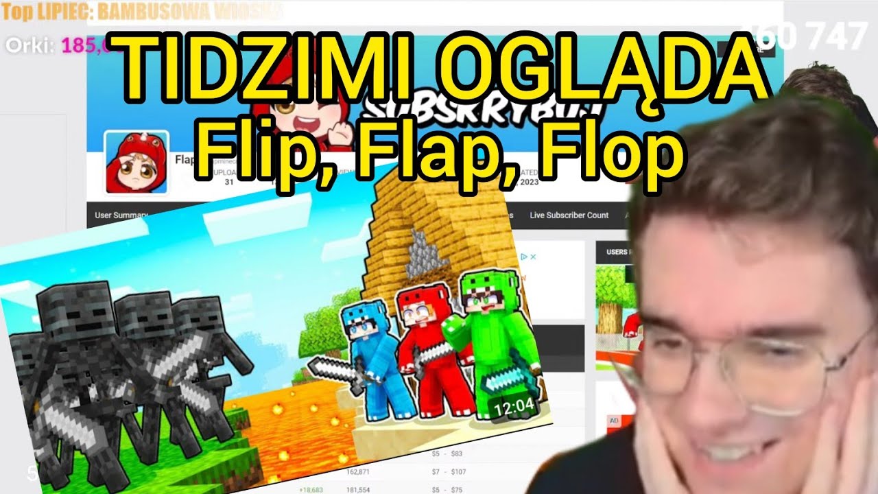 TIDZIMI OGLĄDA Flip, Flap, Flop