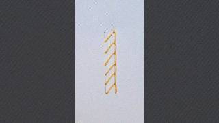 SINGLE FEATHER STITCH | Basic Hand Embroidery for Beginners #embroidery #stitch #shorts
