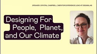 Designing for People, Planet and Climate