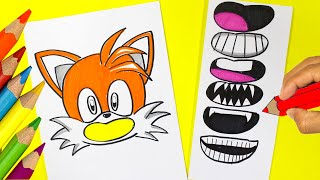 How to Draw SONIC Transformations (TAILS) ☝ Coloring and Drawing SONIC SONIC 2