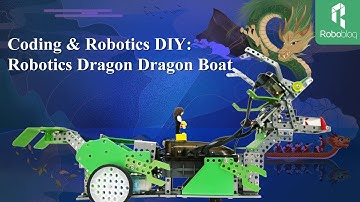 Coding and Robotics DIY- Dragon Robot with Sound Sensor, RGB and MP3 Module, Coded with Scratch