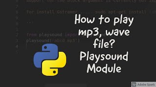 How to use mp3 file in python |  Playsound Module in linux | Hindi | Urdu