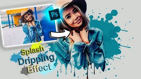 Dripping Effect | Splatter Effect | Photoshop Editing Tutorial