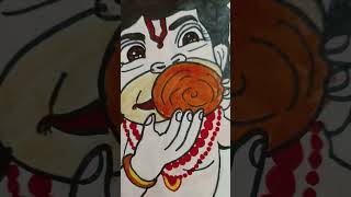 bal hanuman ji drawing #art #drawing #colourfull 🥰