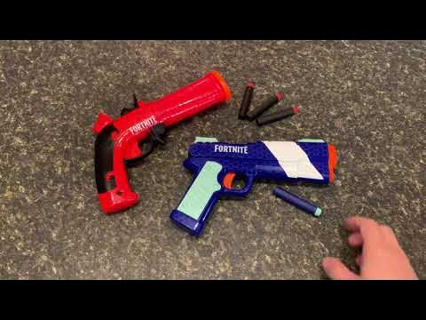 Fortnite Blue Shock Nerf Blaster Review! #nerfblasters #hasbro #reviews 