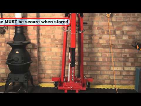 1 Tonne Folding Workshop Crane - CFC100
