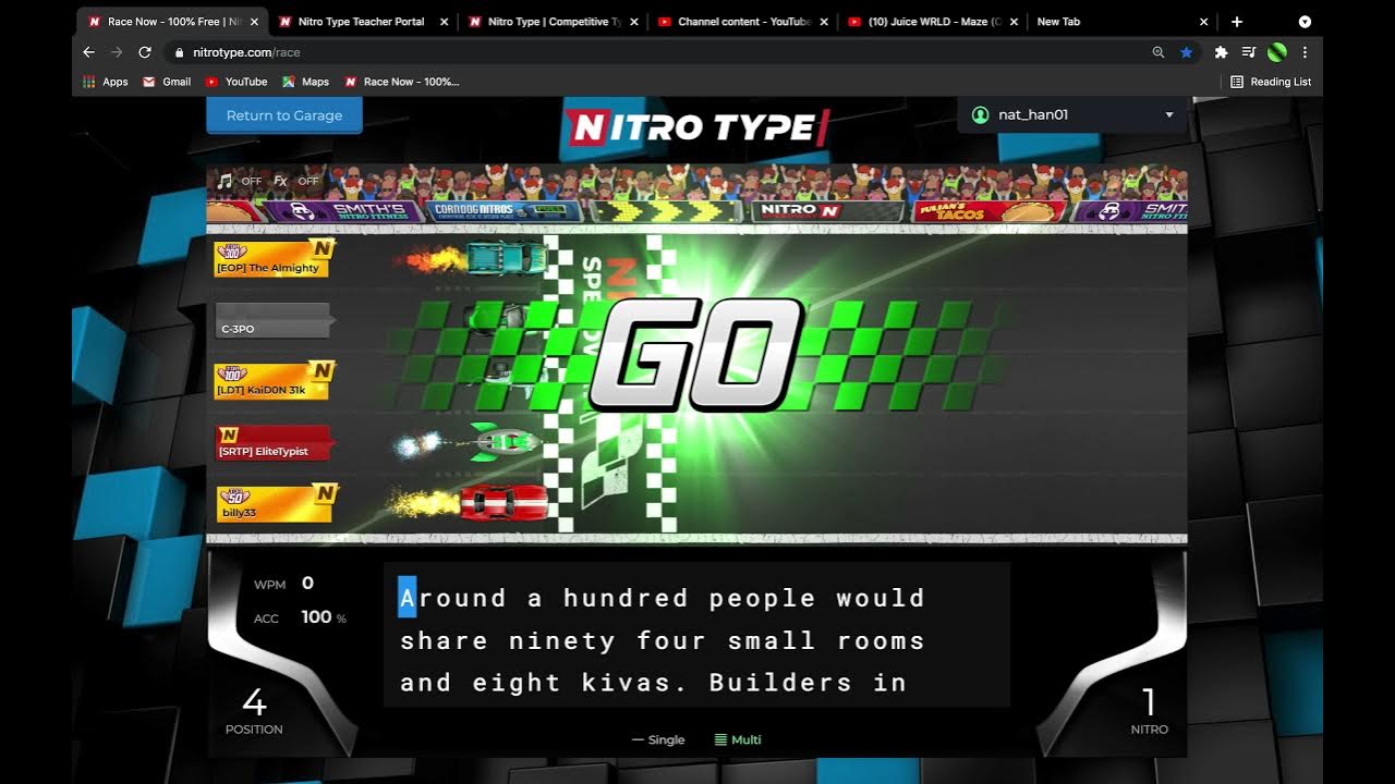 Who Is The Fastest Typer In Nitro Type Nitro Type Racing - YouTube