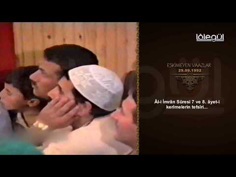 29 Eylül 1992 Tarihli Eskimeyen Vaazlar Yasin-i Şerif 2 - Cübbeli Ahmet Hocaefendi Lâlegül TV