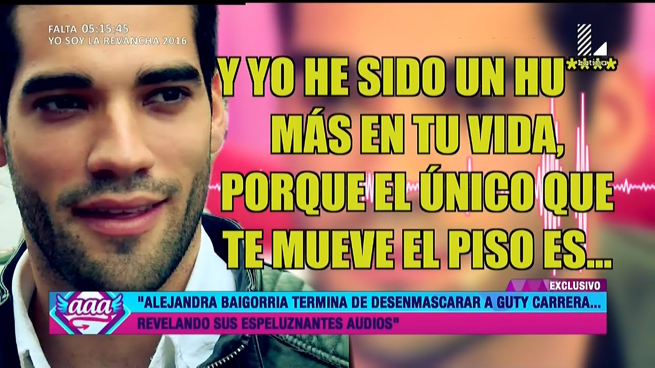 AMOR AMOR AMOR 22/08/16 ALEJANDRA TERMINÓ DE HUNDIR A GUTY TRAS REVELAR NUEVOS AUDIOS EN 'EVDLV'