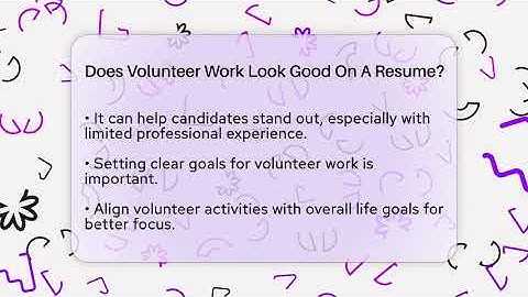 Does Volunteer Work Look Good On A Resume? - The Time Management Pro