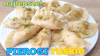 Najlepsze pierogi ruskie 👌 idealne elastyczne ciasto na pierogi - przepis na pierogi bez bałaganu