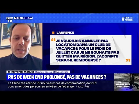Je voudrais annuler ma location pour cet été. L'acompte sera-t-il remboursé? BFMTV vous répond Je voudrais annuler ma location pour cet été. L'acompte sera-t-il remboursé? BFMTV vous répond
