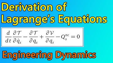 Derivation of Lagrange’s Equations- with example - Engineering Dynamics