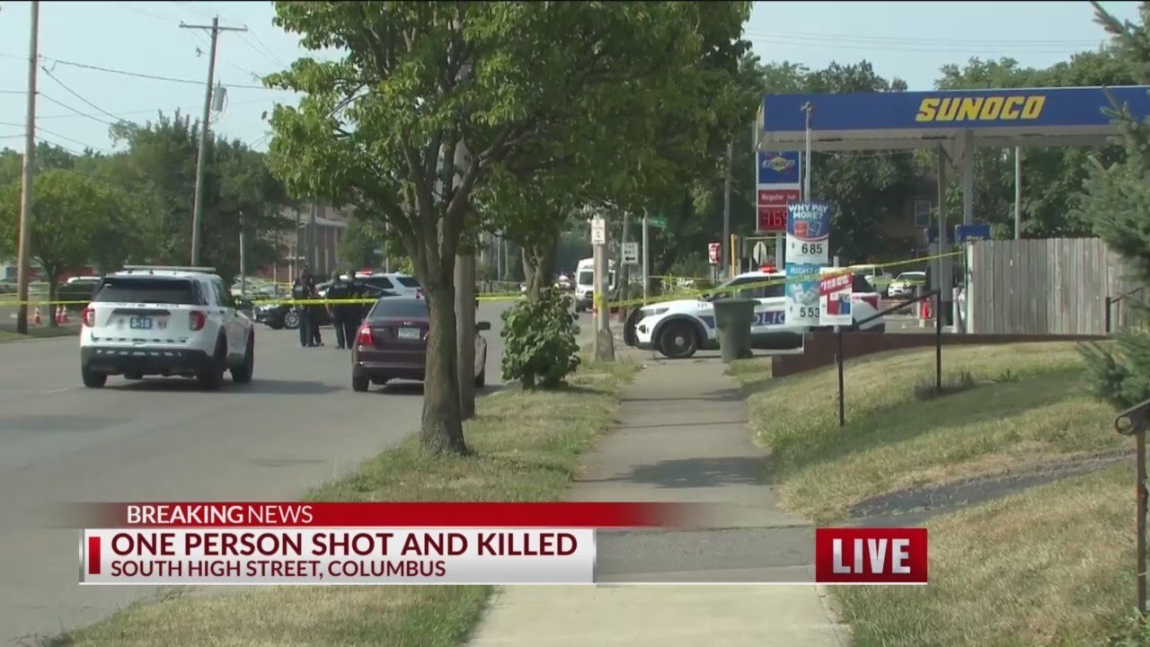 One dead in shooting outside south Columbus gas station - YouTube