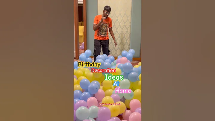 Birthday decoration ideas at home | balloon decoration ideas #viral #balloon #decorationideas #yt