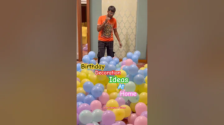 Birthday decoration ideas at home | balloon decoration ideas #viral #balloon #decorationideas #yt