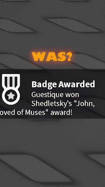 The OLDEST Roblox Badge 🤯🥇