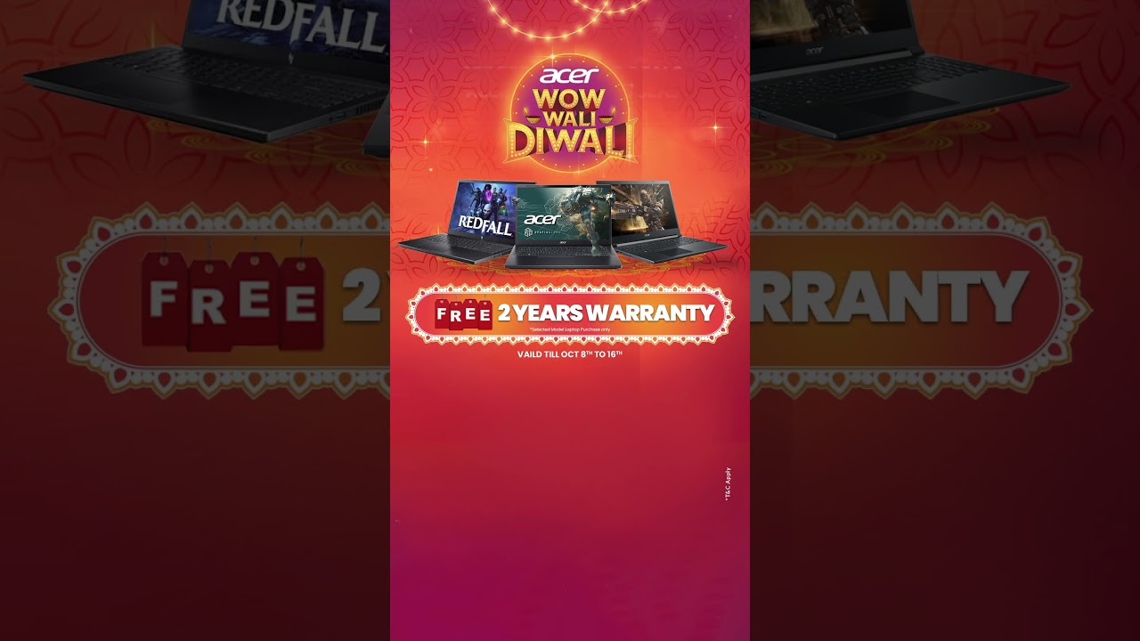 🔥 Acer WOW Wali Diwali Offers 2025 | Upto ₹20,000 Discount + Free Goodies | 