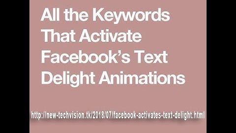 Facebook Activates Text Delight Animations For World Cup 2018