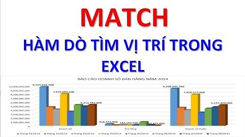 MATCH - Hàm dò tìm vị trí trong excel - WowIsee (Excel thực hành cho kế toán)