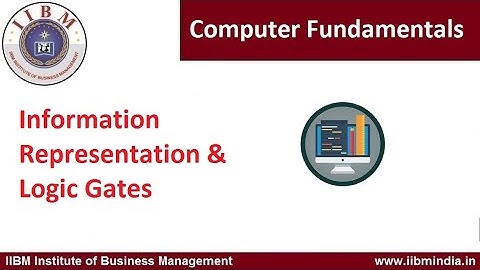 IIBM Institute | Computer Fundamental | Information,Representation & Logic Gates.     #iibminstitute