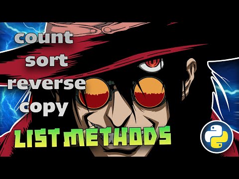 شرح بايثون - الخدمات المجانية - (count, sort, reverse, copy) python list count method