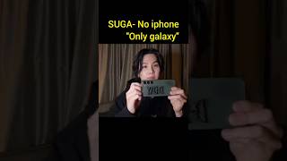 Bts suga says "No iphone only galaxy"|ARMYs going crazy over Samsung galaxy| #live #suga #bts #army