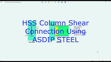 HSS Column Shear Connection Example