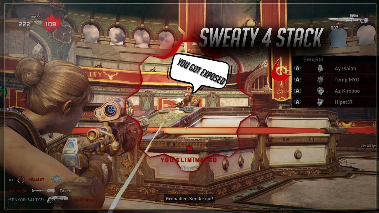 Gears 5 - I GOT CALLED A... BY THIS 4 STACK (Sweaty Ranked Control)