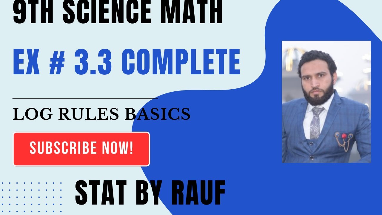 Ex 3 3 9th Class Science Group Math urdu Medium stat By Rauf YouTube Ex 3 3 9th class science group math urdu medium stat by rauf youtube
