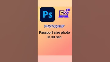 How to make passport size photo in 30 seconds #computer #photoshop #photoediting