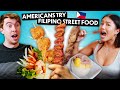 Trying Filipino Street Food For The First Time! (Balut, Kwek Kwek, Isaw, Lumpiang Ubod)