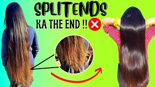 How I cured my split ends without cutting |Split ends home remedies screenshot 1