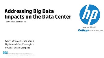 Addressing Big Data Impacts on the Data Center - Entisys  Session 18: Big Data 2014 - A PSP Forum