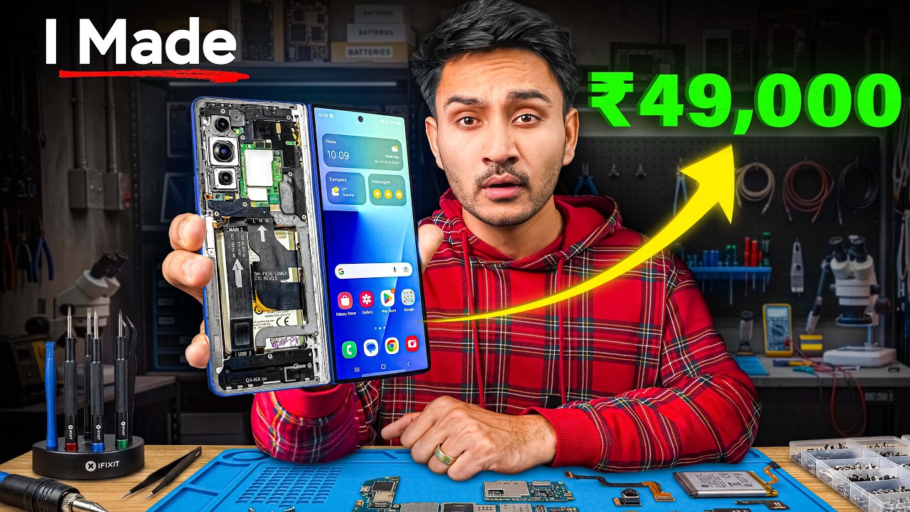 I Built My Own Foldable Samsung Smartphone for ₹49,000🤯