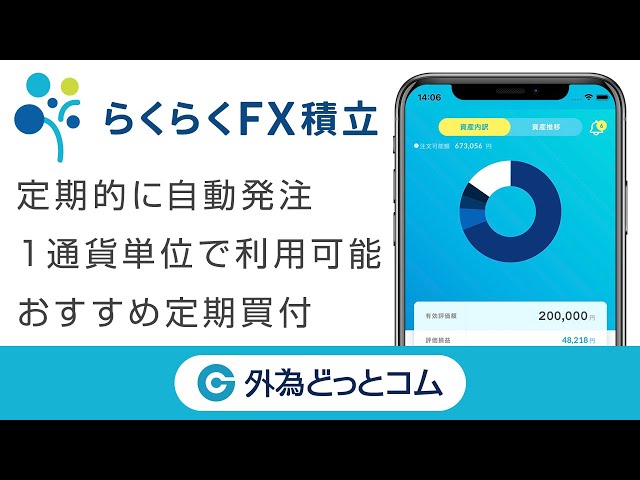 FXによる積立投資「らくらくFX積立」紹介動画【外為どっとコム