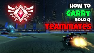 How to CARRY SOLO Q games in Rocket League!  TRC RL! #13