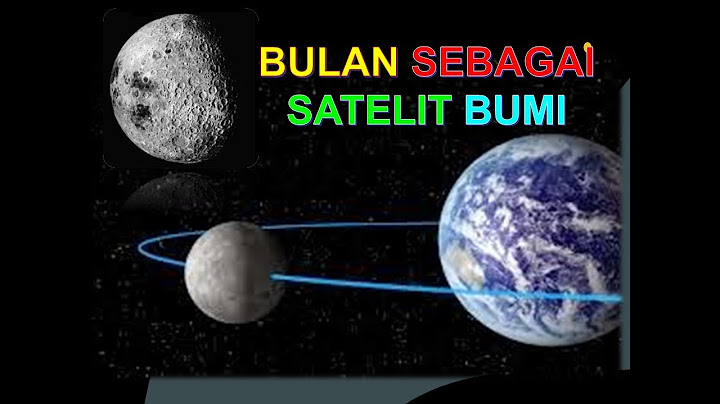 Apa yang dimaksud satelit bumi