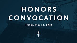 Honors Convocation - Austin Segrest - Door to Remain: Community in Poetry’s Threshold - 05.27.22