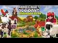I survived 100 days building a cozy animal farm