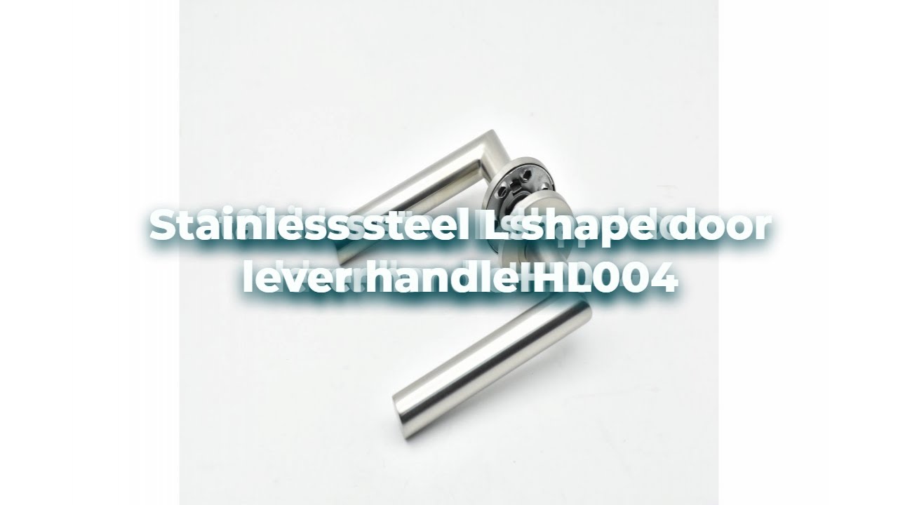 Glowing Hardware stainless steel L shape door lever handle HL004